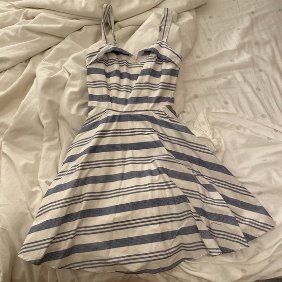 altard state striped blue and white dress! - Picture 1 of 2